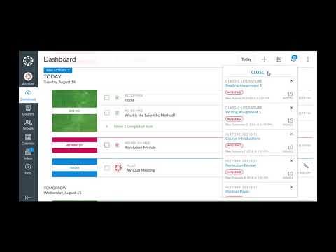 Canvas New Student Dashboard Tutorial