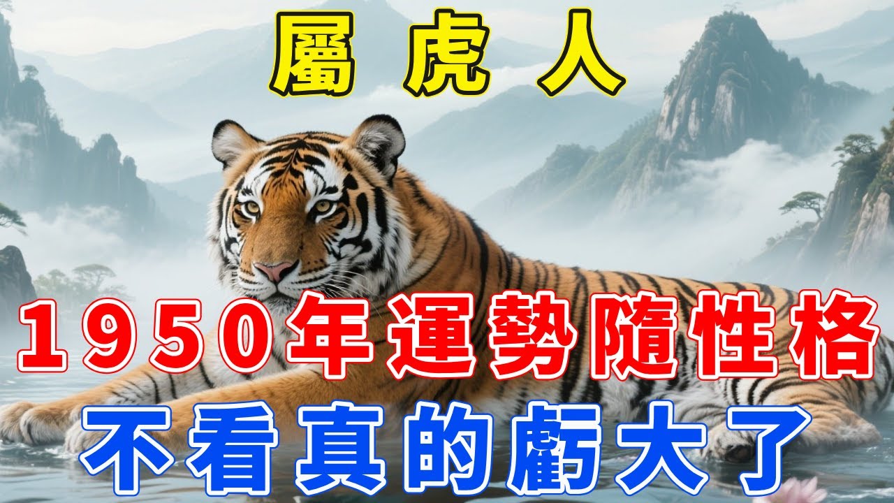 1950年屬虎人今年75歲庚寅年生，一生真的沒想到，這輩子命會這麼好，不看虧大了！【福慧生肖】#生肖 #運勢 #風水 #財運 #命理