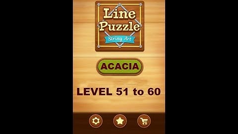 Line Puzzle: String Art Acacia Level 51 to 60 Walkthrough | LinePuzzle: String Acacia Levels