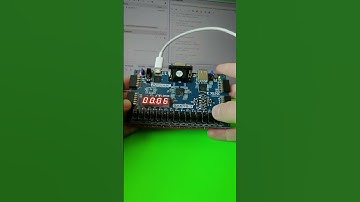 COUNTER WITH 7 SEGMENT DISPLAY # VHDL #fpga #shorts #challenge
