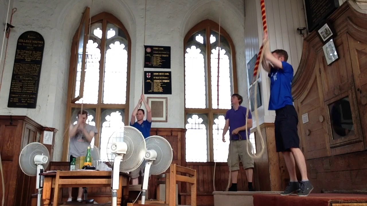Bell Ringing at Southwark Cathedral. A Quarter Peal rung on the back 6