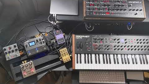 Prophet 5 + MIDIHub + Pedals: Massive Modwheel via MIDI