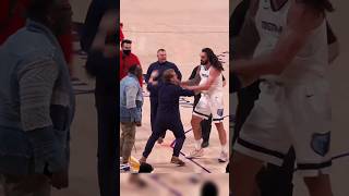 Shannon 'THE SHAPESHIFTER' Sharpe WANTED ALL THE SMOKE off Steven Adams & Ja Morant's Dad!👀 #shorts