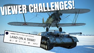 VIEWER CHALLENGES! - Landing on Tank, Backwards Landing & More! #2 | IL-2 Sturmovik Crashes & Fails