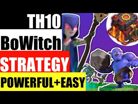 TH10 BoWitch Attack Strategy | How To Use Bowler Witch army town hall 10 | Clash Of Clans