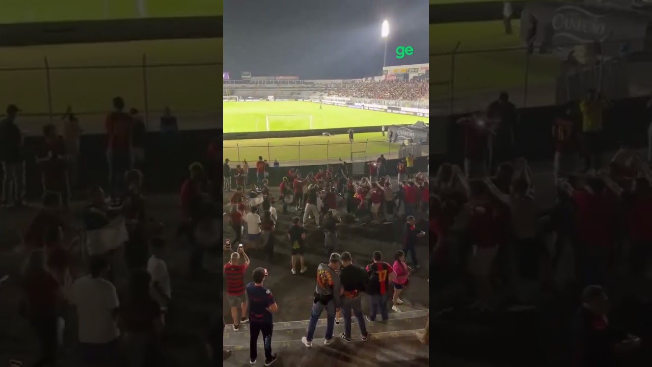 JÁ VIROU TRADIÇÃO DA TORCIDA DO SPORT NO MOISÉS LUCARELLI | #shorts | ge.globo