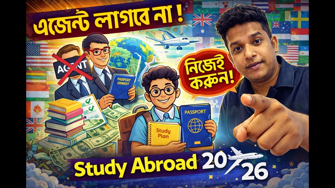 এজেন্ট লাগবে না! নিজেই করুন বিদেশে উচ্চশিক্ষা ২০২৬ | Study Abroad Step ...