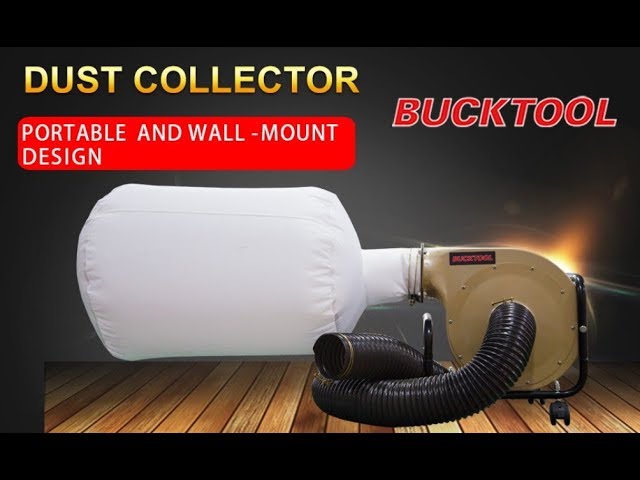 BUCKTOOL Dust Collector, DC30A 1HP 6.5AMP Wall-mount Dust Collector