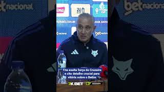 TITE EXALTA FORÇA DO CRUZEIRO E CITA DETALHE CRUCIAL PARA VITÓRIA SOBRE O BETIM