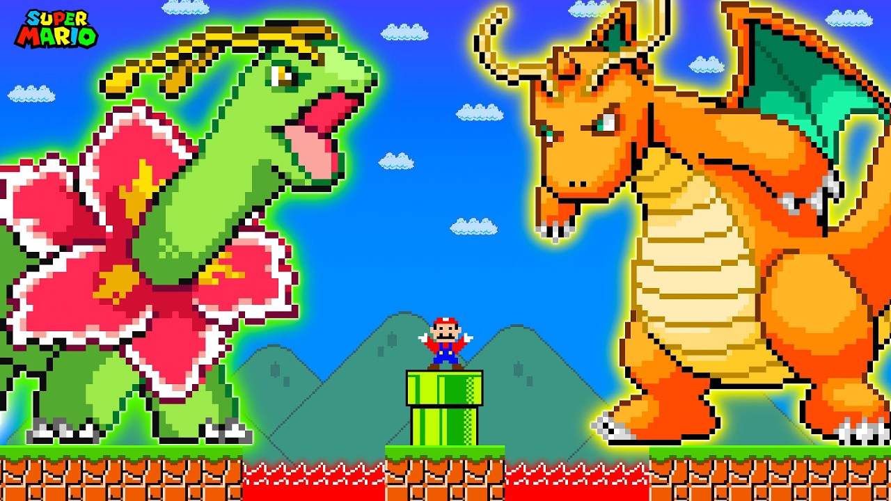 Super Mario Bros., Can Mario and Luigi Escape FIRE and ICE Pokemon?