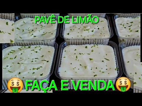 FAÇA E VENDA MUITO ESSA SOBREMESA  PAVÊ DE LIMÃO NO POTE 