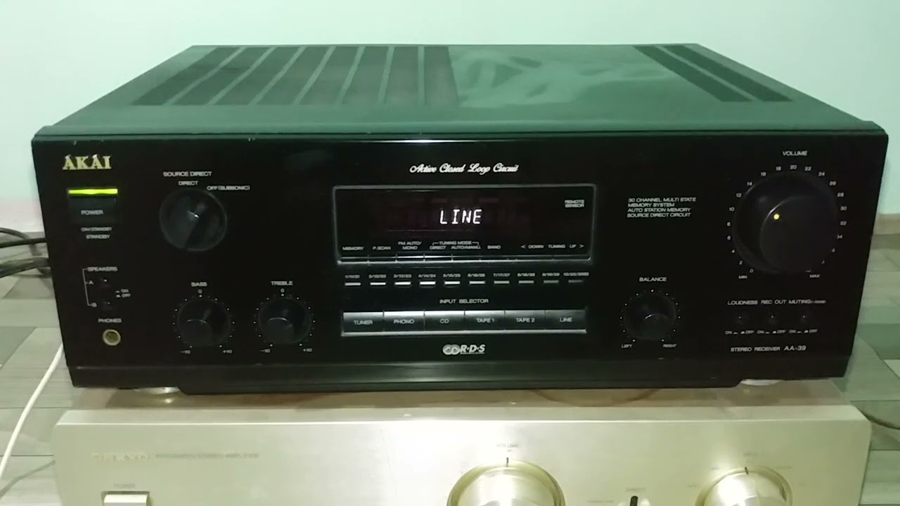 Amplifier AKAI, Model:AA-39, 125W.