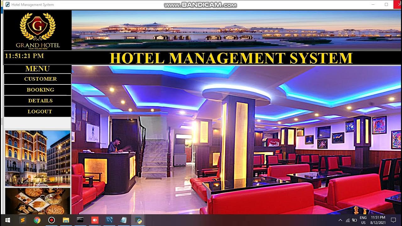 Hotel Management System Project in Python and MySQL | Python Project ...
