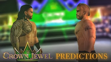 WR3D 2K21: Brock Lesnar Vs Roman Reigns Crown Jewel 2021 Highlights! (Predictions)