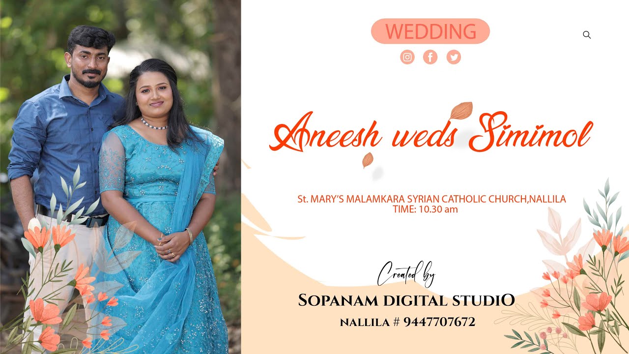 WEDDING LIVE [Aneesh weds Simimol] 27.01.2025 - YouTube