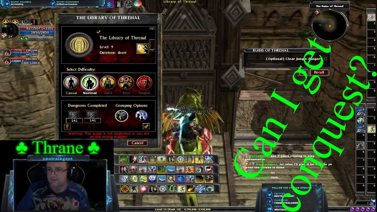 World First - The Library of Threnal Conquest Run!