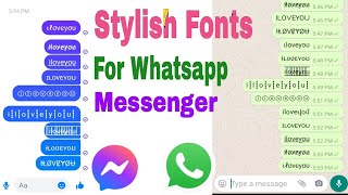 Whatsapp Messenger Stylish Chat, Stylish Fonts screenshot 5