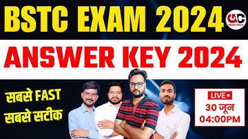 Bstc answer key 2024 || bstc paper solution 2024 || bstc paper 2024 || Genuine Classes