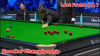 Snooker Championship Ronnie O’Sullivan VS Stuart Bingham ( Last Frame 6 & 7 )