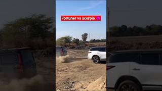 Toyota fortuner 😎vs Mahindra Scorpio 😈 #viral #automobile #mahindrathar #thar #scorpio #fortuner