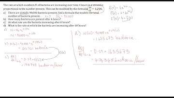 Calculus - The Derivative of an Exponential Function (Exam Question)