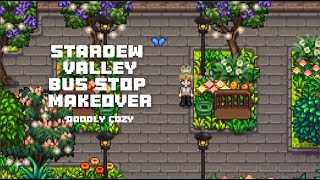 I Redesigned Stardew Valley’s Bus Stop 🌸✨ | Cozy ASMR Build