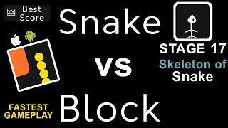 Snake vs Block | Stage 17: Skeleton of Snake | Best Score | PLAY mAdy