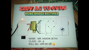 STEP - DOWN TRANSFORMER MODEL || CLASS 12th || HINDI VIDEO || Circuit Diagram link in description
