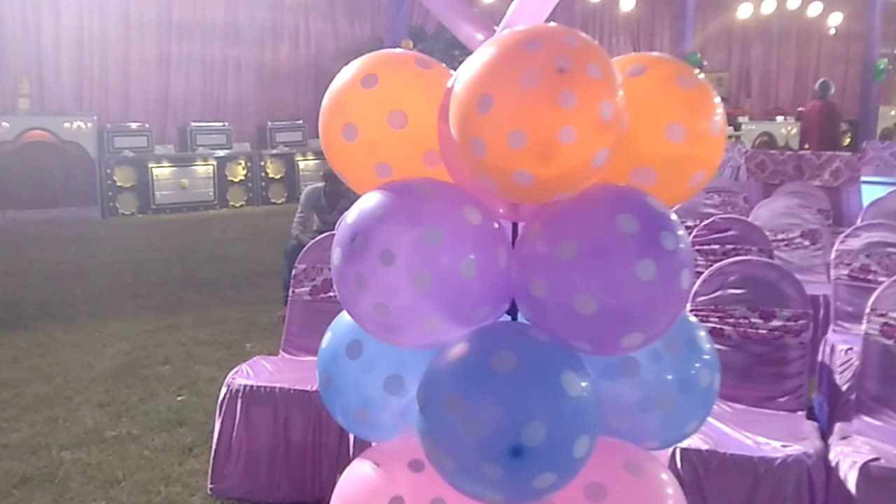 Balloon decor Lucknow birthday 7704921332 YouTube