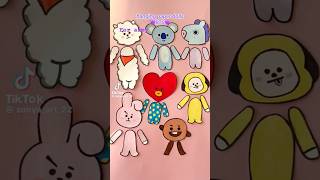 Hanging paper dolls (￼￼BTS￼) for army￼#subscribe#shorts#BTS#￼ ￼￼