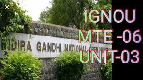 IGNOU / MTE - 06 / ABSTRACT ALGEBRA /UNIT - 03 / SUBGROUP / CYCLIC GROUP