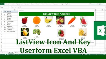 ListView ICON Ceate Pricelist With Image Excel VBA