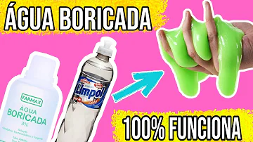 O que substitui a água boricada no Slime?