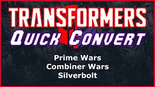 Transformers Prime Wars Combiner Wars Voyager Silverbolt | Quick Convert
