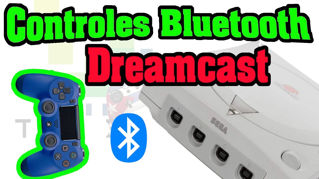 Bluetooth en Sega DreamCast para usar con controles de PS3, PS4, PS5, Xbox One.......