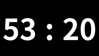 53분 20초 타이머｜53minute 20second timer｜3200 second timer｜Countdown with Alarm