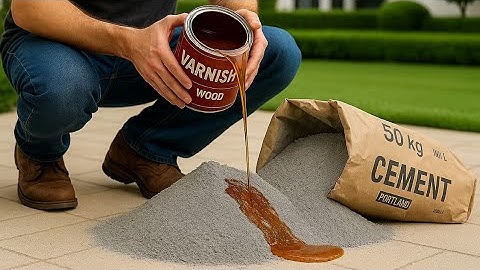 Mix CEMENT with VARNISH and discover the SECRET that can BE WORTH MILLIONS of dollars!