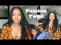 Passion Twist | Rubber-band Method | Model Glance Water Wave Hair| Substitute for Freetress hair |