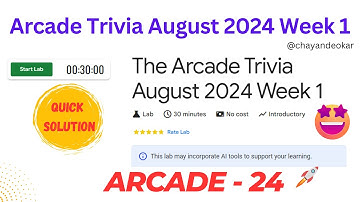 The Arcade Trivia August 2024 Week 1 | Quiz Solutions