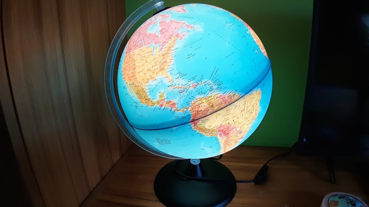 GLOBUS , Globus z LIDLU , zeměkoule ,Lampička Globus - YouTube