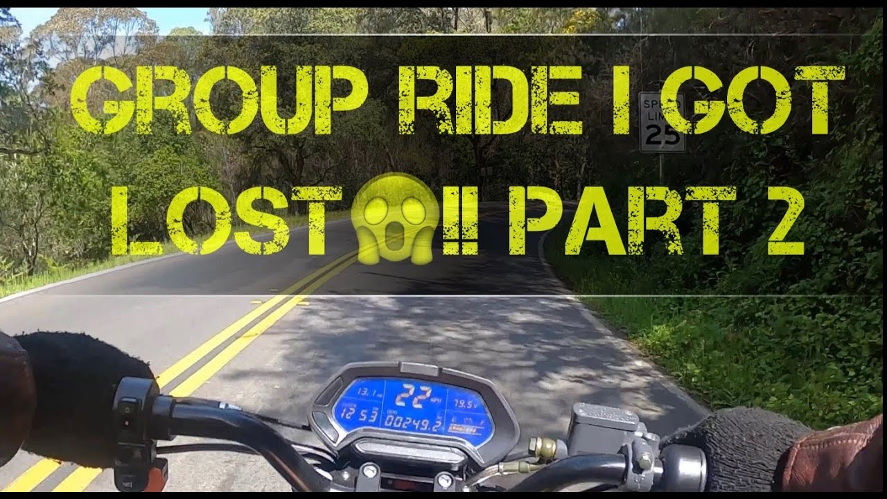 First group ride got lost Part 2 - YouTube