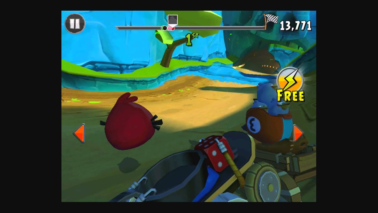 Angry Birds Go! Rocky Road Track 2- Race 3 [Gameplay Walkthrough] - YouTube