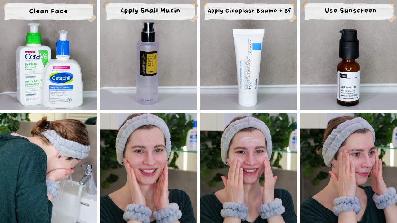 How to use Snail Mucin and Cicaplast Baume B5 YouTube