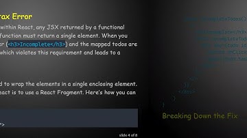 Understanding React Conditional Rendering: Fixing Syntax Errors in Your Todo App