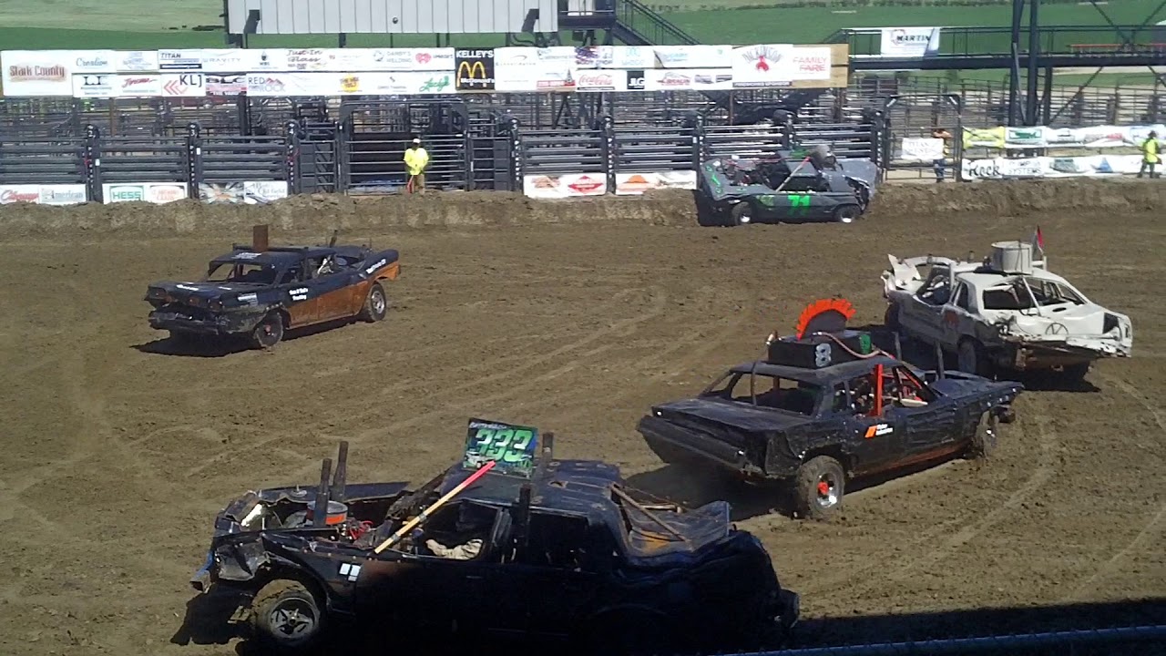2018 Dickinson, ND Demolition DerbyHeat 1 YouTube