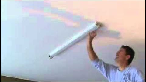 How to install a surface mounted fluorescent light fixture...Part 1