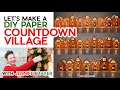 Christmas Countdown DIY | Gingerbread Village with 25 Treat Boxes &amp; Luminaries!