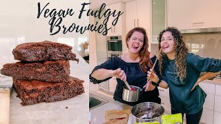 VEGAN Fudgy chocolate BROWNIES | egg free | dairy free | refined sugar free