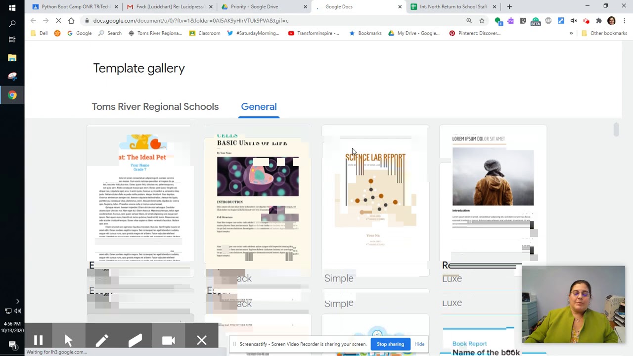Google Docs: Using Templates - YouTube