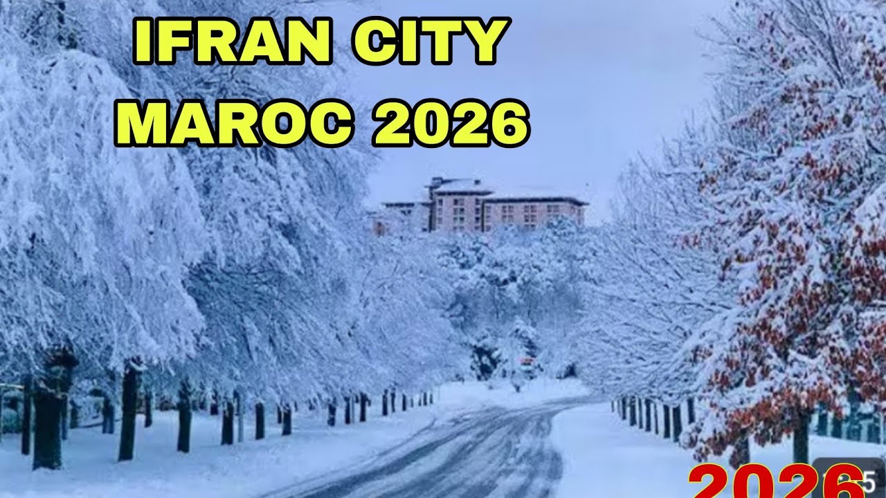 Ville de ifrane Today 8K UHD Février 2026